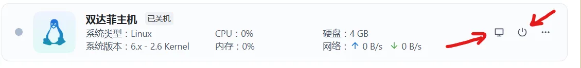 启动虚拟机并点击 VNC 访问