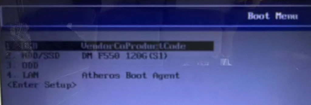 主板 Boot Menu 启动菜单选择 U 盘