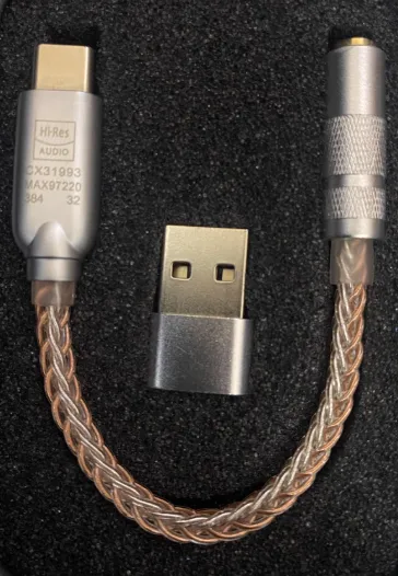 高素质“小尾巴” USB 解码耳放线